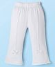 Babyhug Lycra Knit Full Length Solid Color Leggings - White