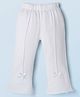Babyhug Lycra Knit Full Length Solid Color Leggings - White