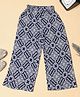 Cherry & Jerry Woven Abstract Printed Palazzo - Black