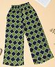 Cherry & Jerry Woven Abstract Printed Palazzo - Green & Black