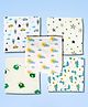LazyToddler Organic Muslin Washcloths (5-Pack) 100% Cotton Baby Hanky for Sensitive Skin Mix Color (25x25cm)