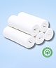 LazyToddler Organic Muslin Washcloths (5-Pack) 100% Cotton Baby Hanky for Sensitive Skin White (25x25cm)