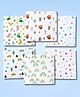 LazyToddler Organic Muslin Washcloths (6-Pack) 100% Cotton Baby Hanky for Sensitive Skin Mix Color (30x30cm)