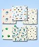 LazyToddler Organic Muslin Washcloths (6-Pack) 100% Cotton Baby Hanky for Sensitive Skin Mix Color (25x25cm)