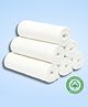 LazyToddler Organic Muslin Washcloths (6-Pack) 100% Cotton Baby Hanky for Sensitive Skin White (30x30cm)
