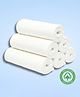 LazyToddler Organic Muslin Washcloths (6-Pack) 100% Cotton Baby Hanky for Sensitive Skin White (25x25cm)
