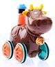 United Agencies Press & Go Happy Cow Toy - Brown