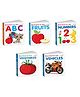 ABC, Fruits, Numbers and more - Board Book for Kids :-  bright picture learning book for toddlers, numbers learning book for children, cute board book for preschoolers | Pack of 5 Books