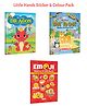 My First Dragon Sticker & Colour Fun, My First Dot to Dot Sticker & Colour Fun  Jungle and More :- Dragon Activity Pack, Jungle Sticker Colouring, Preschool Reward Fun | Combo of 3 Books