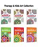 Stress Relief, Art Therapy, Refreshing - Mandala Copy to Colour for Adults & Kids and more :- Calm Mandala Art, Motivating Art Designs for Kids ,Peaceful Mandala Patterns, | Set of 6 Books