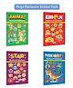 Dinosaur Reward Stickers, Animal Reward Stickers, Emoji Reward Stickers and Star Reward Stickers :- Creative reward stickers, Kids learning motivation, Fun preschool activity | Set of 4 Books