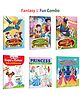 Golden Fairy Tales: Cindrella, Sleeping Beauty, Thumbelina and more :- Fairy tale collection, Kids classic stories, Princess colouring fun, Creative activity set | Pack of 6 Books