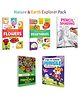 My First Book of Flowers, My First Book of Vegetables and more :- Nature learning pack, mandala floral art, pencil shading skills and jungle colouring | Combo of 5 books
