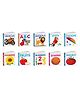 ABC, Animals, Birds and more - Board Book for Kids :-  toddler early concept picture learning book, attractive vehicles learning book for preschoolers, shapes learning  board book | Combo of 10 Books