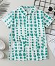 Mark & Mia Cotton Half Sleeves Printed Shirt with Pocket - Green