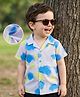 Mark & Mia Cotton Half Sleeves Tie & Dye Shirt -Blue