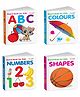 ABC, Colours, Numbers and more - Board Book for Kids :- early numbers and shapes picture book, abc learning book for toddlers, shapes recognition book for preschoolers | Pack of 4 Books