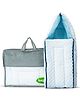 BAYBEE Premium 3 in 1 Baby Sleeping Bag Cum Carry Bed for New Born | Cotton Bedding Set for Infants | Portable & Skin Friendly Bassinet-Nest for Co-Sleeping | Baby Bed for 0 to 6 Months (Blue)