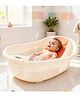Baybee Dive Baby Bath Tub for Kids | Bathing Tub with Touch Monitor & Tray | Newborn Baby Bath Seat | Kids Bather with Anti-Slip Support & Soft Headrest | Kids Bathtub for Baby 0 to 5 Years (Orange)