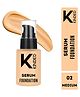 KINDED Serum Foundation Makeup with Avocado Oil Vitamin E Goodness - Dewy Finish, 30 ml, 02 Medium