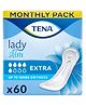 TENA Lady Extra Pads - Incontinence bladder control pads for medium, unexpected urine leaks /  Upto 12Hr Protection - Pack of 6 - 10 Pieces each