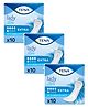 TENA Lady Extra Pads - Incontinence bladder control pads for medium, unexpected urine leaks /  Upto 12Hr Protection - Pack of 3 - 10 Pieces each