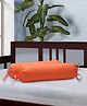 The Baby Atelier Bolster Cover With Fillers Solid Print - Orange