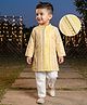 Babyhug Georgette Woven Full Sleeves Sequenced Embroidered Kurta & Pyjama Set - Yellow