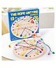Sanjary Wooden Rope Untying Brain Knot Puzzle Toy For Kids Educational Logic Game Montessori Fine Motor Skill Development color design may vary