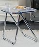 The Artmen Grey GlacierTray Foldable Transparent Acrylic End Table