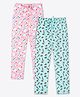 Ariel Cotton Knit Pack Of 2 Abstract & Animal Printed Pajamas - Pink & Blue