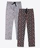 Ariel Cotton Knit Pack Of 2 Hearts & Cup Printed Pajamas - Grey &  Multi Colour