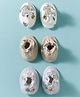 Bubble Pop Single Jersey Knit Animal & Text Printed Booties Pack Of 3 - Multicolour