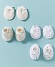 Bubble Pop Single Jersey Knit Mittens & Booties with Polka Dot Print Pack of 2 - White & Cream