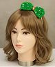 SKD Republic day Theme Pearl Embellished Bow Applique Detailed Hair Band - Green