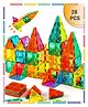 BitFeex Shaped Magnetic Tiles Blocks  28 Pcs - Multicolor