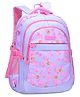 Schoolish Children's Lightweight Schoolbag for Primary School Students Spine Protection Design, High Elastic Thickened Sponge Breathable Back Pad for Comfortable Pressure Relief Purple- Height 16 Inch