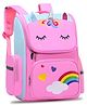 SCHOOLISH Height 16 Inch CUte Animal Cartoon Backpack with Zipper, Waterproof Polyester Spine Protection Design, High Elastic Thickened Sponge Breathable Back Pad for Comfortable Pressure Relief Pink
