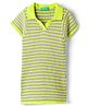 UCB Cotton Knit Half Sleeves Polo Checks Frock - Green