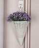 Foliyaj Artificial Wall Plant with Small Purple Flowers - 1 pc