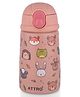 ATTRO Jolly Vacuum Insulated Stainless Steel Kids Water Bottle - Peach - 330 ml