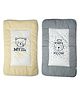 Carerio Pack of 2 Soft and Breathable Linen Cotton Kids Sleeping Mats, Each Measuring Approximately 27 X 17 Inches, Designed to Provide Comfortable and Hygienic Sleep for Babies and Toddlers.