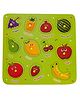 Funskool-Fruit Wooden Puzzle,11 Pieces,Puzzle,for 2 Year Old Kids and Above,Toy - Green