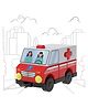 Li'l Wizards Realistic City Vehicle Ambulance - Red