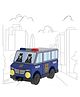 Li'l Wizards Build Your Own Realistic Police Van - Blue