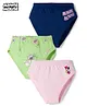 Pine Kids Disney Lycra Knit  Panties With Minnie Mouse Graphic Pack of 3 - Multicolor