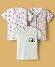 Ben Benny Interlock Knit Half Sleeves Jhablas With Bunny Panda & Text Print Pack of 3 - Multicolor
