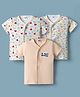 Ben Benny Interlock Knit Half Sleeves Printed Jhablas Pack of 3 - Multicolor