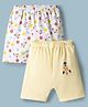 Ben Benny Interlock Knit Knee Length Shorts With Rocket Print Pack of 2 - Multicolor