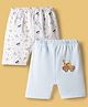 Ben Benny Interlock Knit Knee Length Shorts With Animal & Car Print Pack of 2 - Multicolor